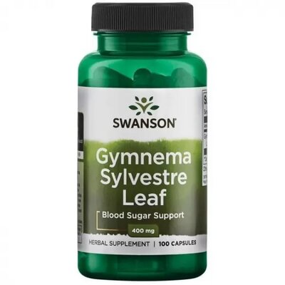 Джимнема Swanson Gymnema Sylvestre Leaf капсули по 400 мг №100