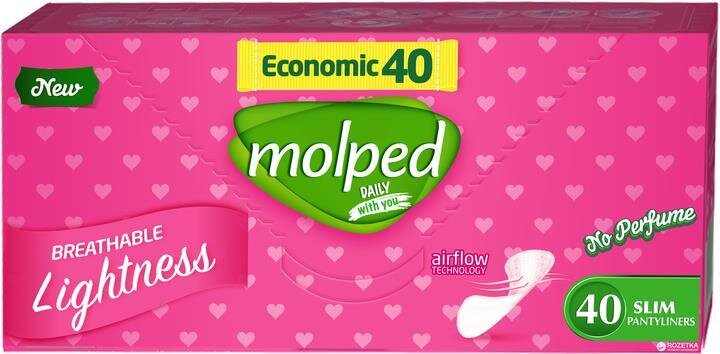 Щоденні гігієнічні прокладки Molped Everyday Freshness, 40 шт
