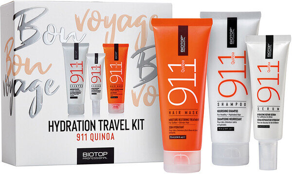 Набір Biotop 911 Quinoa Travel Kit (шампунь 75 мл + маска 75 мл + серум 30 мл)
