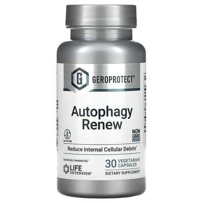 Формула довголіття Life Extension GeroProtect Autophagy Renew, 30 вегетаріанських капсул