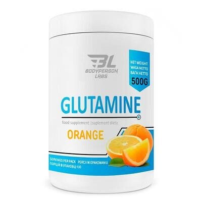 Глютамін Bodyperson Labs Glutamine апельсин, 500 г