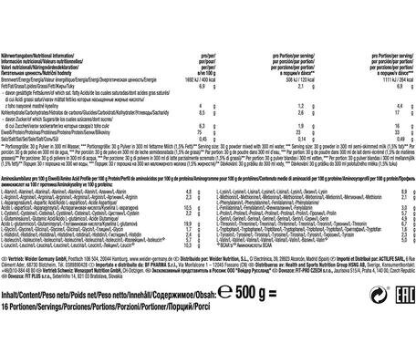 Протеїн Weider Gold Whey, молочний шоколад, 500 г