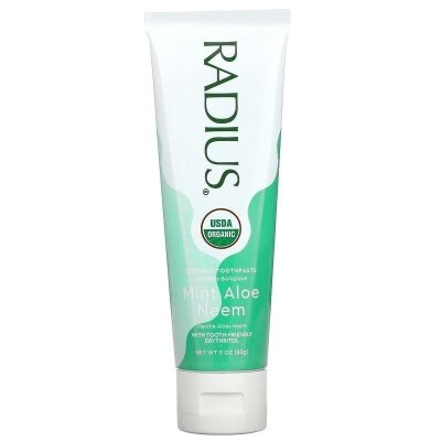 Зубна паста Radius органічна М'ята Алое Нім, 85 г