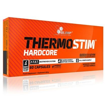 Жироспалювач Olimp Thermo Stim Hardcore, 60 капсул