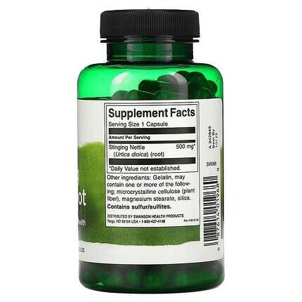 Кропиви коріння Swanson Stinging Nettle Root капсули по 500 мг №100