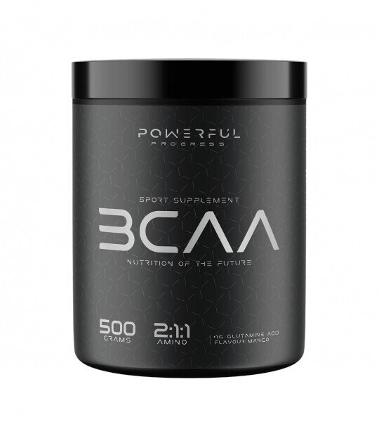 Амінокислоти Powerful Progress Amino BCAA 2:1:1 полуниця, 500 г