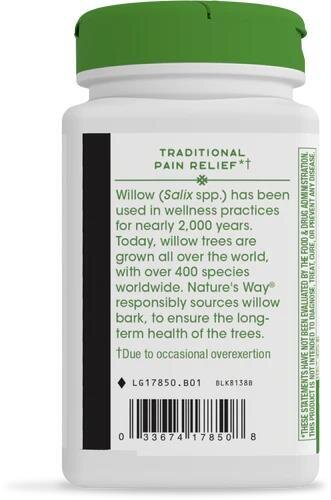 Верби кора Nature's Way Willow Bark, 100 веганських капсул