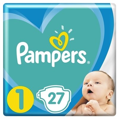 Підгузки дитячі Pampers Active Baby розмір 1, 2-5 кг, 27 шт