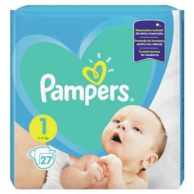 Підгузки дитячі Pampers Active Baby розмір 1, 2-5 кг, 27 шт
