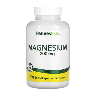 Магній Nature's Plus Magnesium 200 мг, 180 таблеток