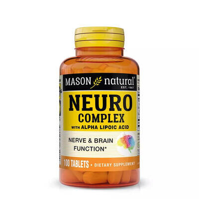 Нейрокомплекс із альфа-ліпоєвою кислотою Mason Natural Neuro Complex with Alpha Lipoic Acid таблетки №100