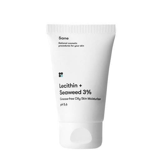 Крем для обличчя Sane Lecithin + Seaweed 3% c лецитином і морськими водоростями для жирної шкіри, 40 мл