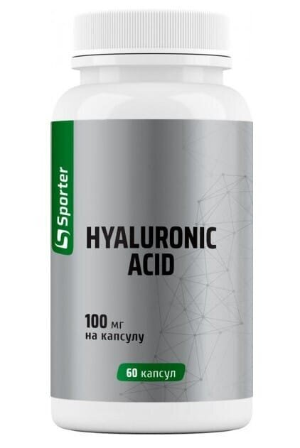 Гіалуронова кислота Sporter Hyaluronic Acid 100 мг, 60 капсул