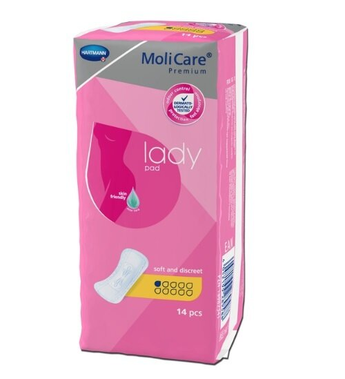 Прокладки урологічні MoliCare Premium Lady pad 1 крапля, 14 штук