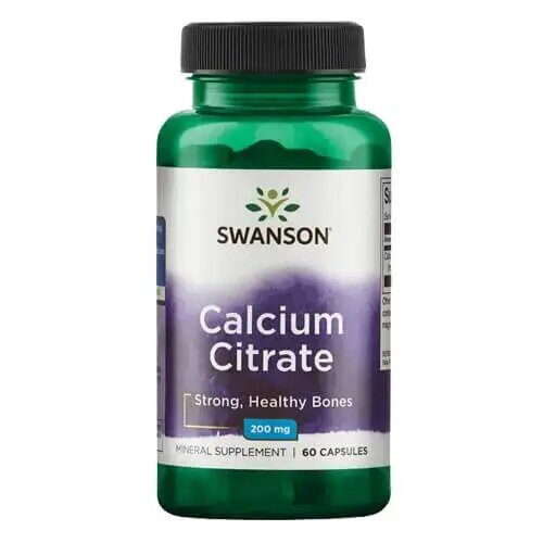 Кальцій цитрат Swanson Calcium Citrate капсули по 200 мг №60