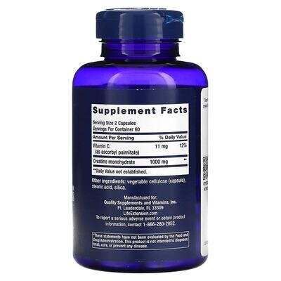 Креатин Life Extension Creatine Capsules, 120 капсул