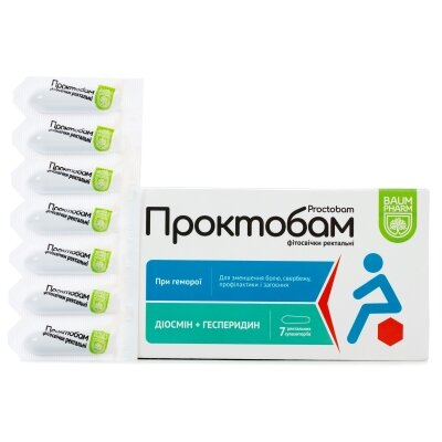 Проктобам Baum Pharm фітосвічки ректальні №7