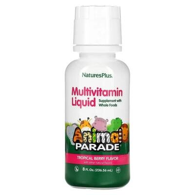 Вітамінний комплекс для дітей Nature's Plus Animal Parade Gold, тропічні фрукти, 236 мл