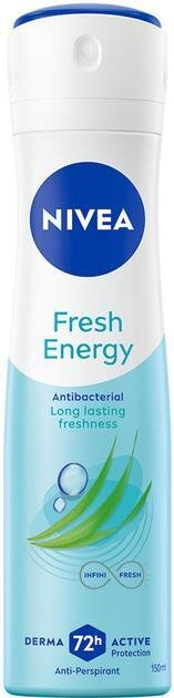 Дезодорант-антиперспірант спрей Nivea Fresh Energy Енергія свіжості 72h (83750), 150 мл
