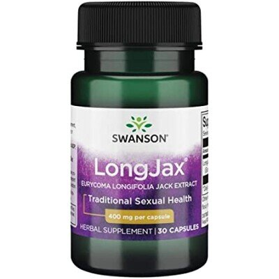 Еврікоми екстракт Swanson LongJax Eurycoma Longifolia Jack, 30 капсул