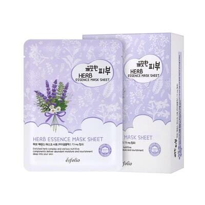 Маска тканинна для обличчя Esfolio Pure Skin з травами, 25 мл