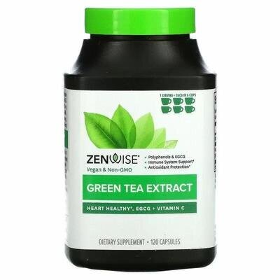 Екстракт зеленого чаю Zenwise Green Tea Extract, 120 капсул