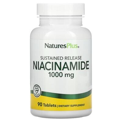 Ніацинамід Nature's Plus Niacinamide 1000 мг, 90 таблеток