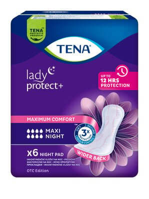 Прокладки урологічні Tena Lady Maxi Night, 6 штук
