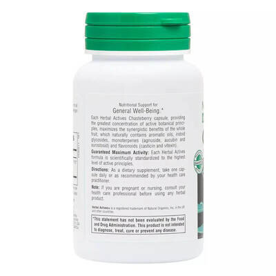 Плоди Авраамового дерева Nature's Plus Herbal Actives Chasteberry 150 мг вег. капсули №60