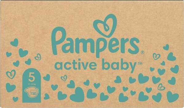 Підгузки дитячі Pampers Active Baby розмір 5, 11-16 кг, 150 шт