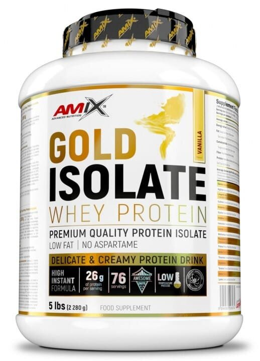 Протеїн Amix Nutrition Gold Isolate Whey Protein ваніль, 2280 г