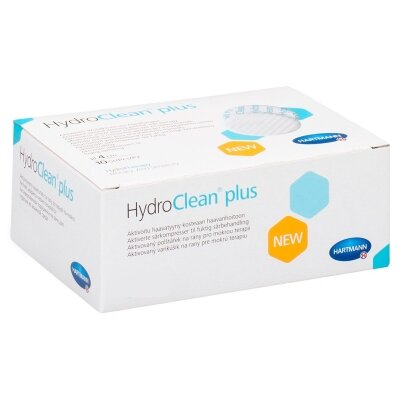 Стерильна пов'язка HydroClean plus активована на рану для терапії у вологому середовищі розмір 7,5 см х 7,5 см, 10 штук