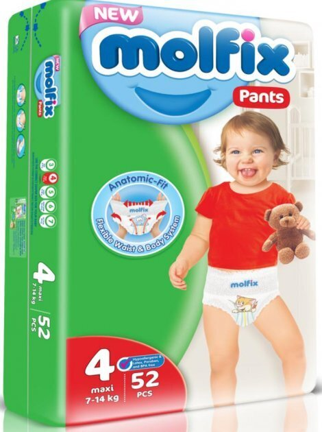 Підгузки-трусики Molfix Jumbo дитячі, розмір 4 maxi, 7-14 кг, 52 шт