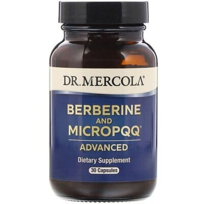 Берберін та MicroPQQ Dr. Mercola Berberine and MicroPQQ Advanced покращена формула, 30 капсул