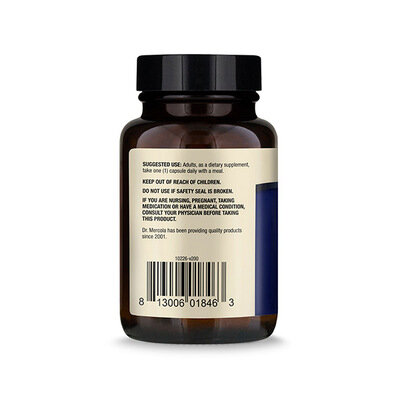 Берберін та MicroPQQ Dr. Mercola Berberine and MicroPQQ Advanced покращена формула, 30 капсул