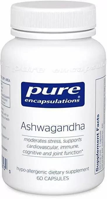 Ашваганда Pure Encapsulations Ashwagandha, 60 капсул