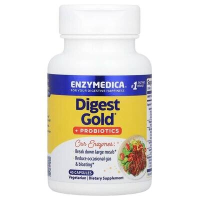 Травні ферменти з пробіотиками Enzymedica Digest Gold + Probiotics, 45 капсул