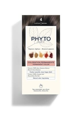 Крем-фарба Phyto Phytocolor, тон 4 шатен, 60 мл + 40 мл