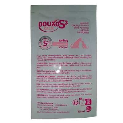 Шампунь DOUXO S3 Calm заспокоєння подразненої шкіри для собак та котів, 15 мл