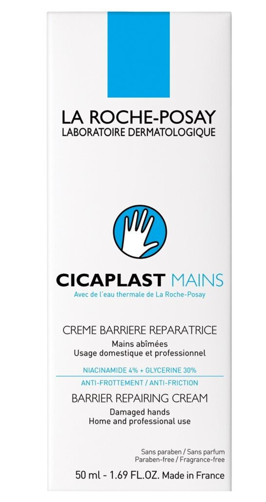 Крем для рук La Roche-Posay Cicaplast бар'єрний відновлюючий пошкоджену шкіру, 50 мл