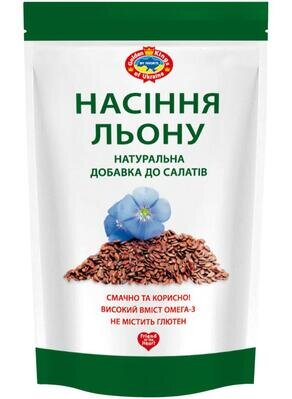 Льону насіння Golden Kings of Ukraine у м'якій упаковці, 100 г