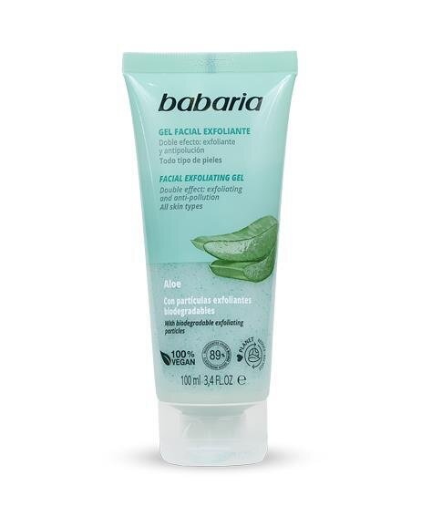 Гель-ексфоліант для обличчя Babaria Exfoliating з Алое, 100 мл
