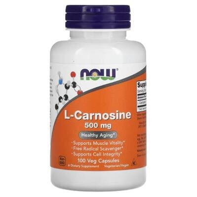 L-Карнозин NOW L-Carnosine 500 мг вег. капсули №100
