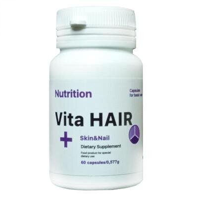 Вітамінний комплекс з колагеном AB PRO EntherMeal Vita HAIR + Skin and Nail, 60 капсул