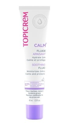 Флюїд для обличчя Topicrem Calm+ ультразволожуючий заспокійливий, 40 мл