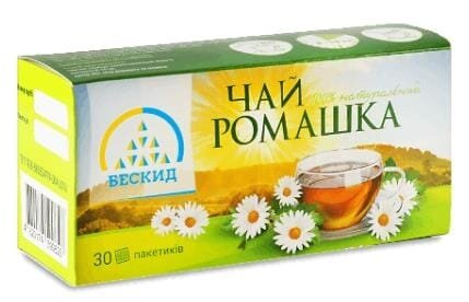 Чай трав'яний Бескид Ромашка по 1 г №30 в філ.-пак.