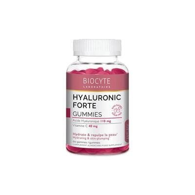 Гіалуронова кислота Biocytе Forte Gummies зволоження та пружність шкіри, 60 цукерок