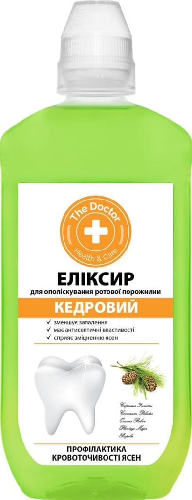 Еліксир для ополіскування порожнини рота The Doctor Кедровий, 500 мл