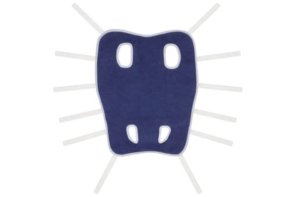 Попона післяопераційна Collar №3 677512 бязь, синя, А 53-80 см, 56 см