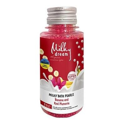 Бісер для ванн Milky Dream банан та червона плюмерія, 80 г